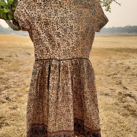 Vintage dress 1930 1940 fashion first smoller bird - Picture 9 of 10